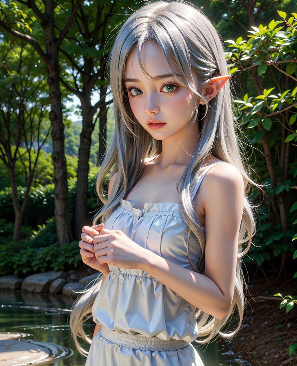 エルフの美少女