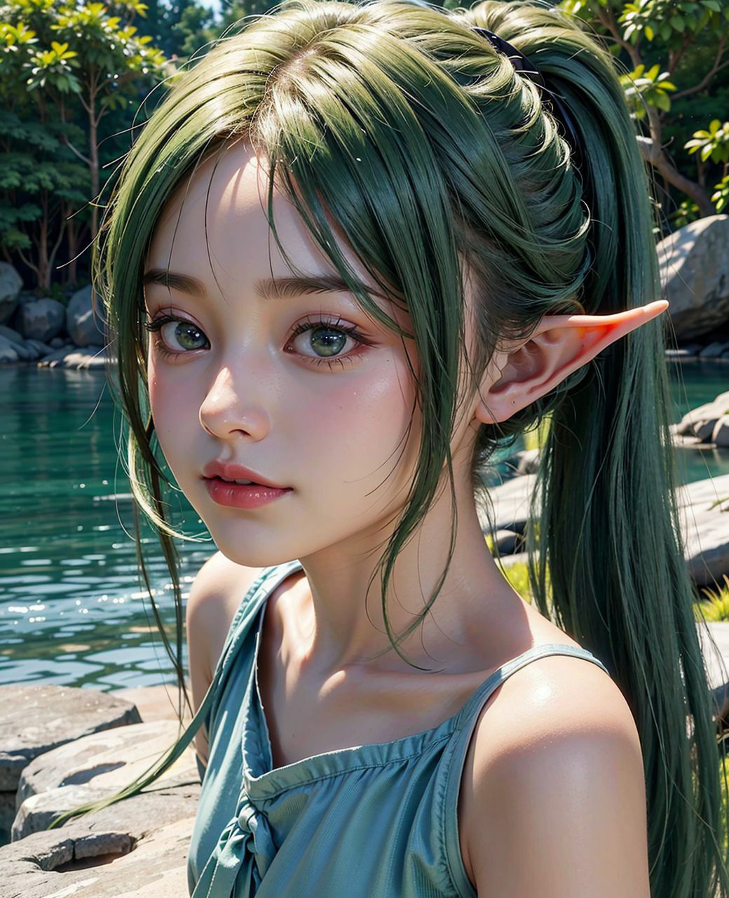 エルフの美少女