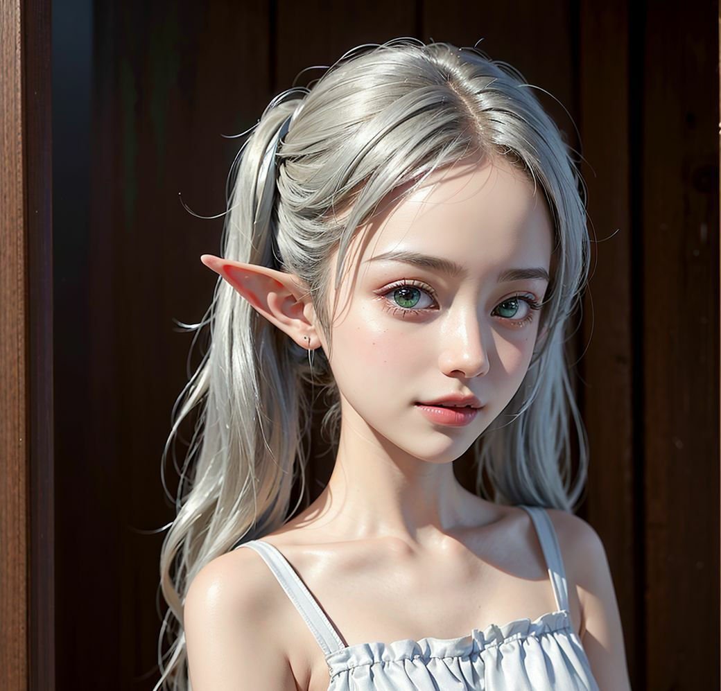 エルフの美少女