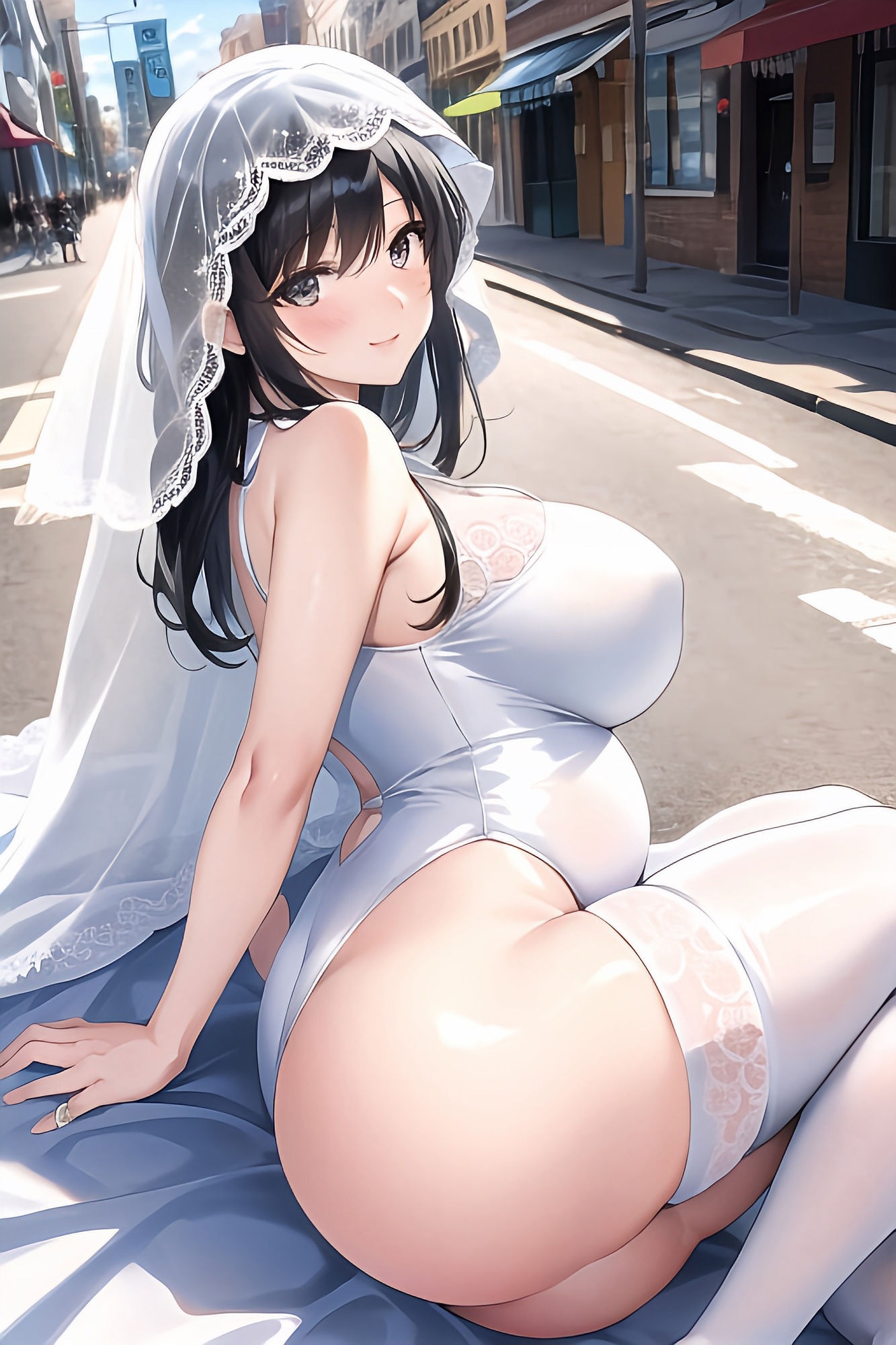 露出大好き花嫁妊婦ちゃん:レオタード編 1