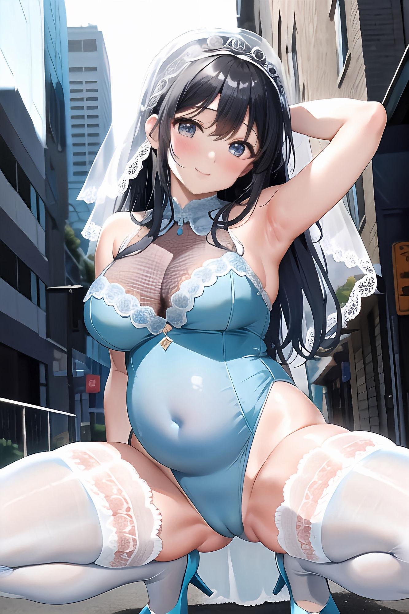 露出大好き花嫁妊婦ちゃん:レオタード編 1