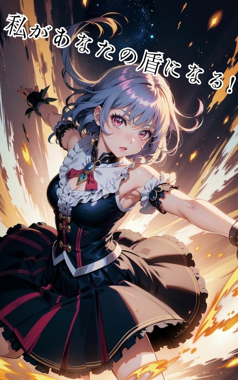 半裸で戦う魔法少女の彼女、守られる僕。