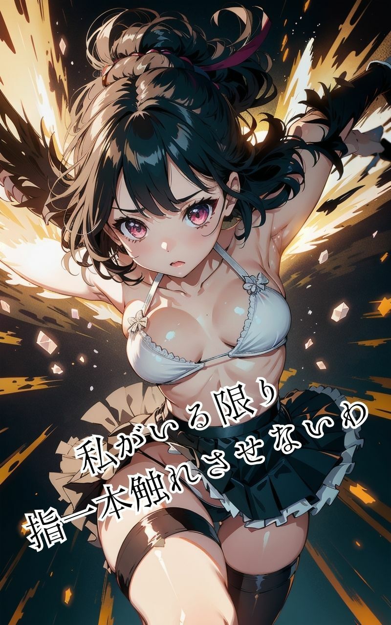 半裸で戦う魔法少女の彼女、守られる僕。