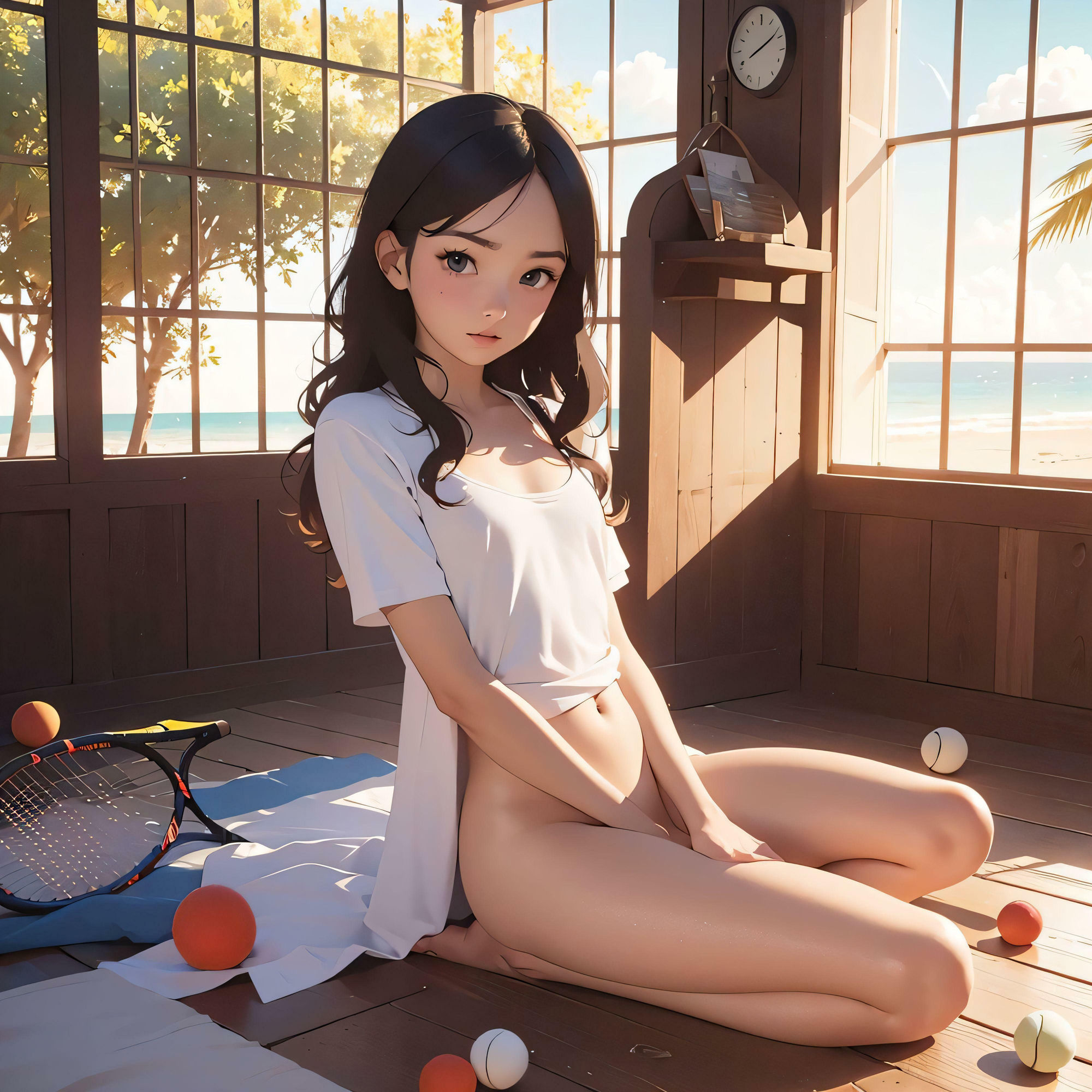 テニス部なのに テニスしないの なぁぜなぁぜ