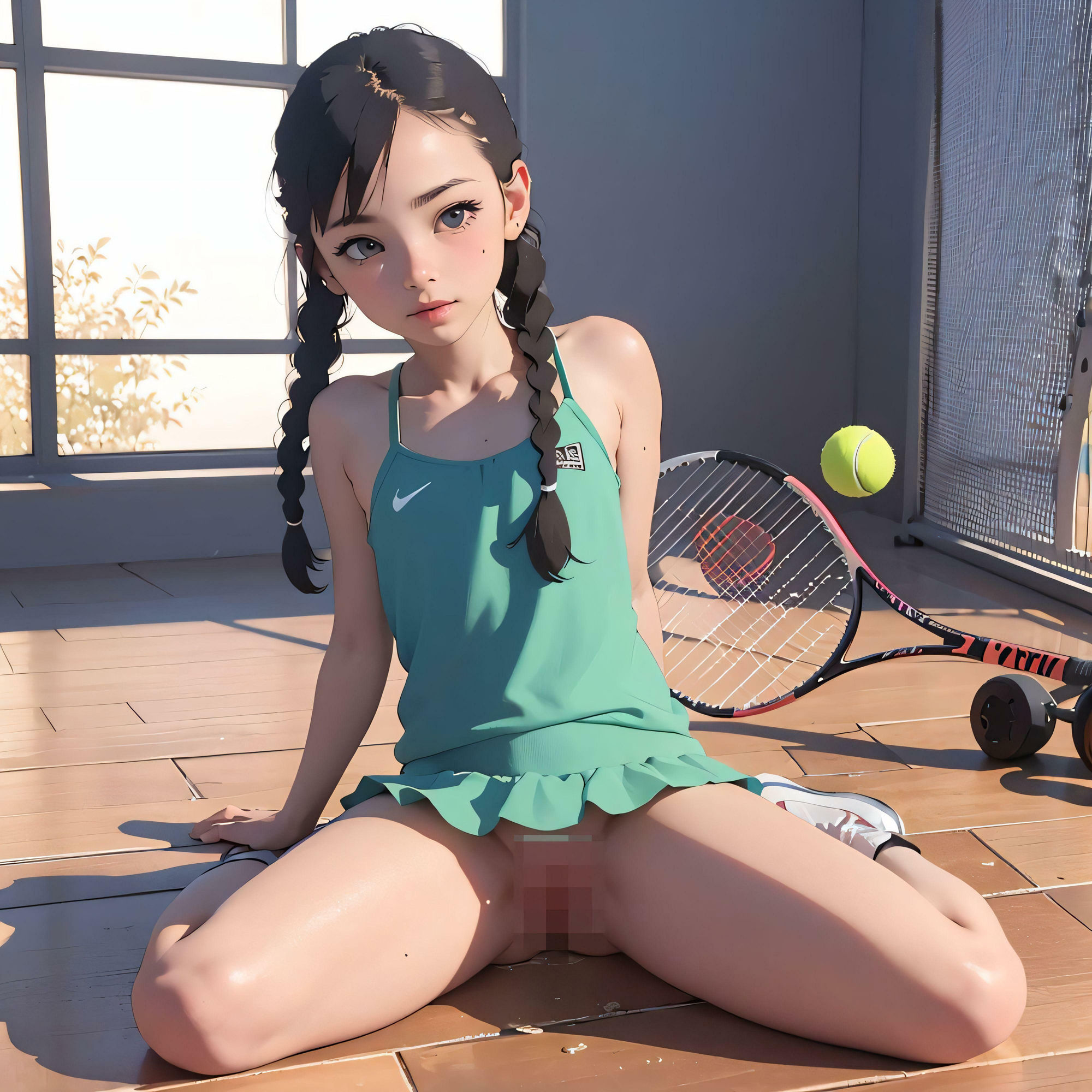 テニス部なのに テニスしないの なぁぜなぁぜ