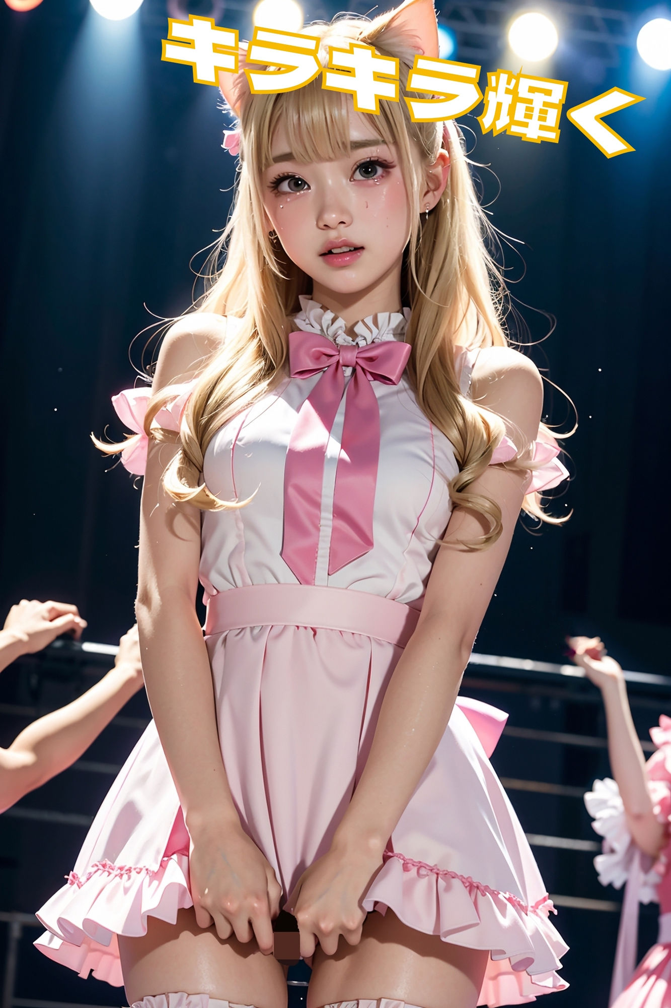 超大量！！猫耳アイドルをガッツリ中出しで孕ませた時の写真