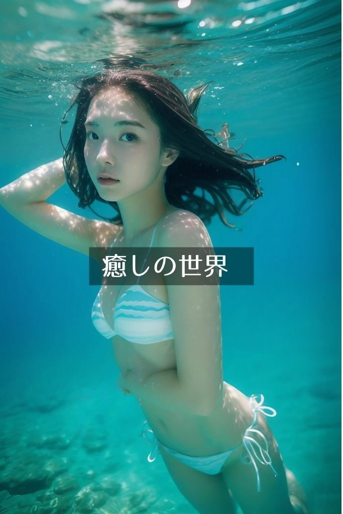水中女子。疲れた心を癒されてみませんか？