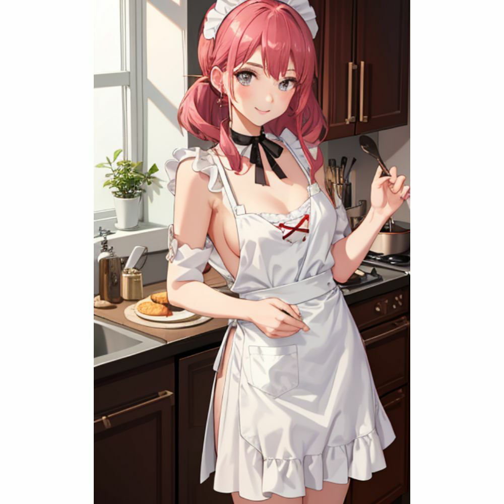 お姉さんが裸エプロンで朝食を作ってくれる