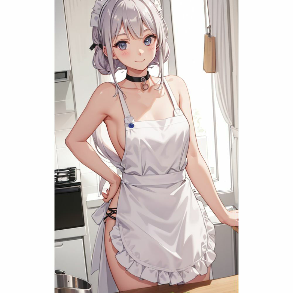 お姉さんが裸エプロンで朝食を作ってくれる