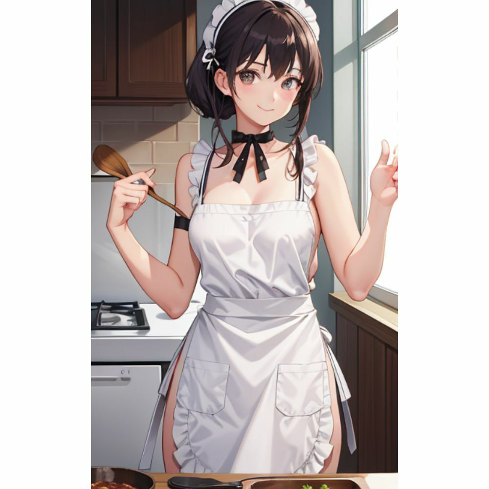 お姉さんが裸エプロンで朝食を作ってくれる