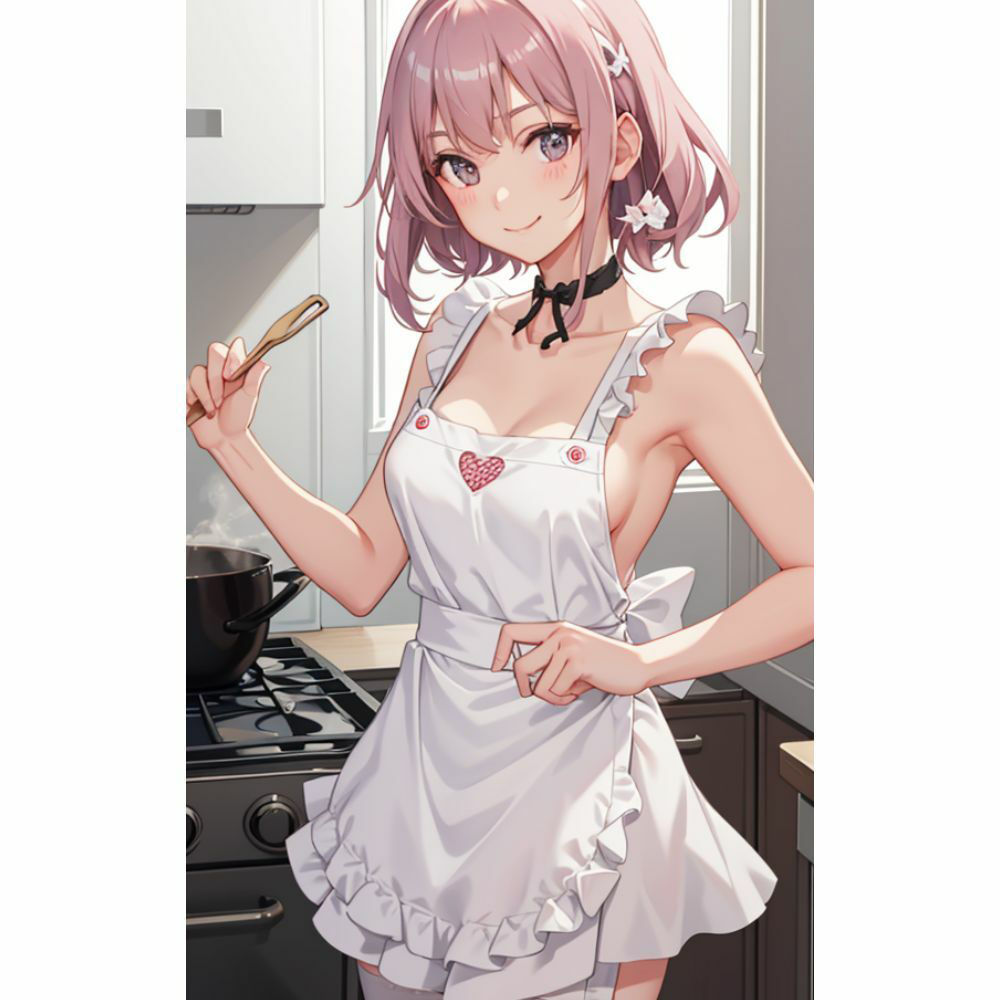 お姉さんが裸エプロンで朝食を作ってくれる