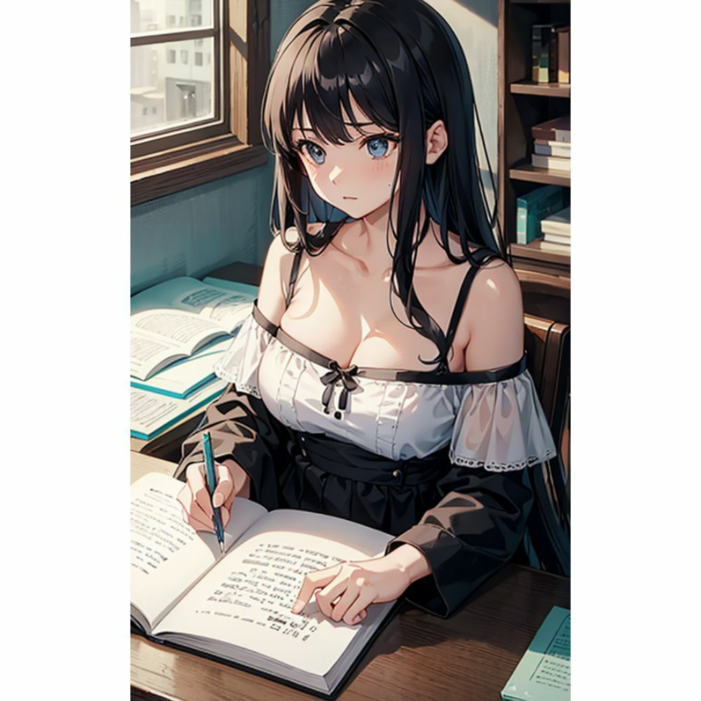 家庭教師先の女の子の谷間がエロ過ぎて勉強どころじゃない