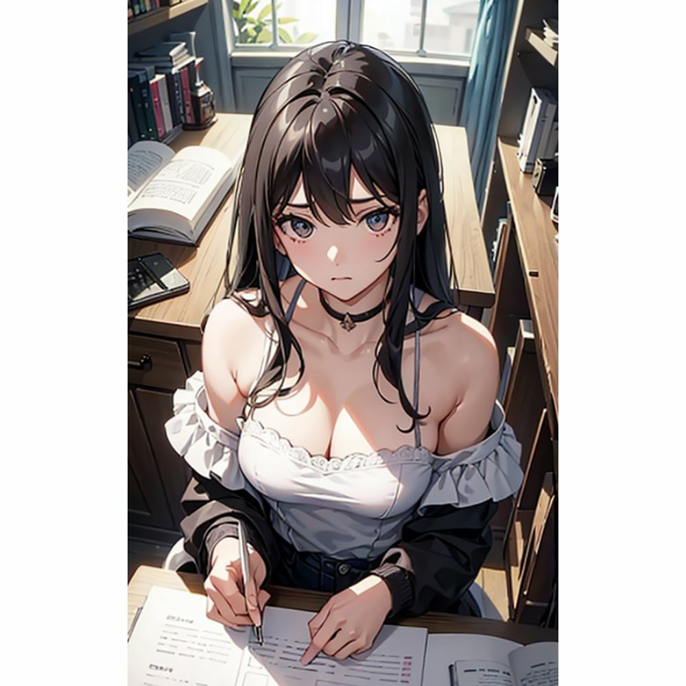 家庭教師先の女の子の谷間がエロ過ぎて勉強どころじゃない