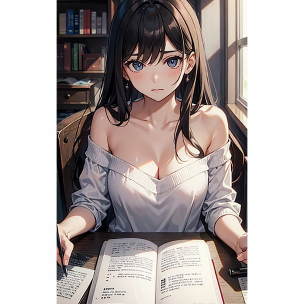 家庭教師先の女の子の谷間がエロ過ぎて勉強どころじゃない