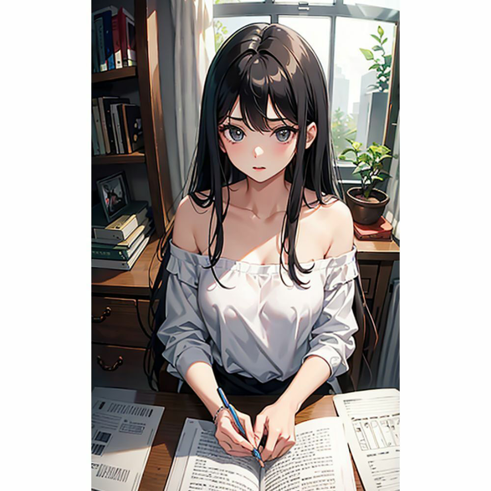 家庭教師先の女の子の谷間がエロ過ぎて勉強どころじゃない