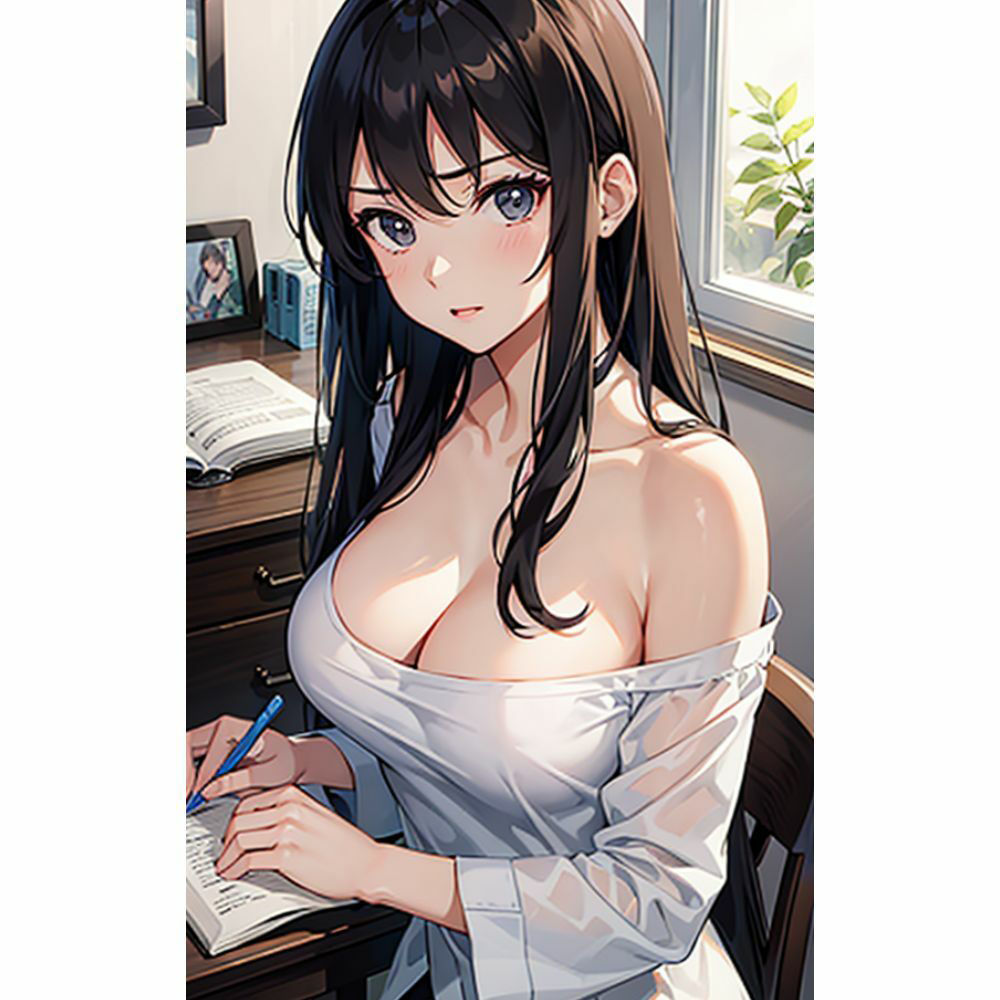 家庭教師先の女の子の谷間がエロ過ぎて勉強どころじゃない