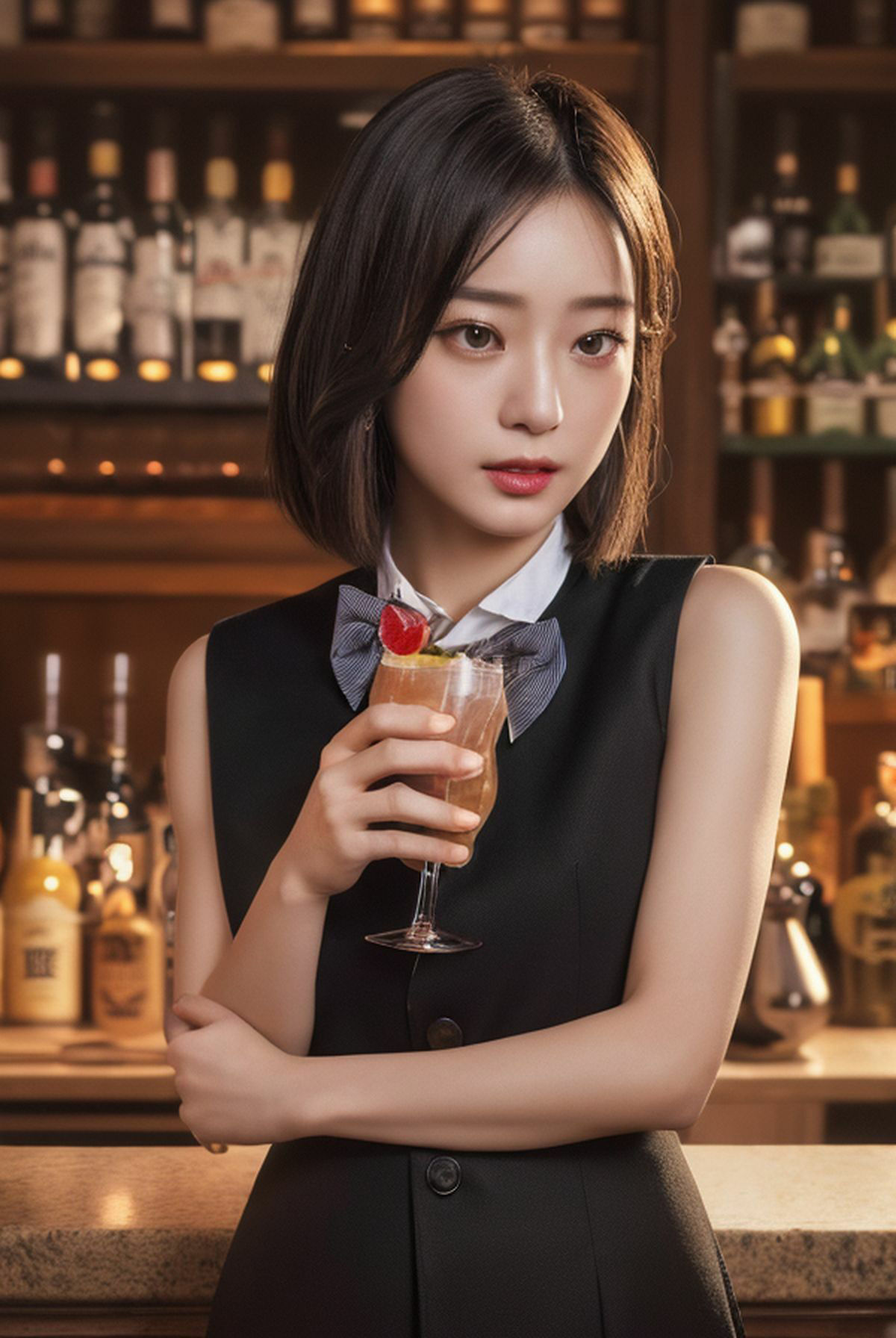 街でも評判の美人バーテンダーにはカルーアミルクをぶっかけてみたい＜美の一丁目コレクション＞