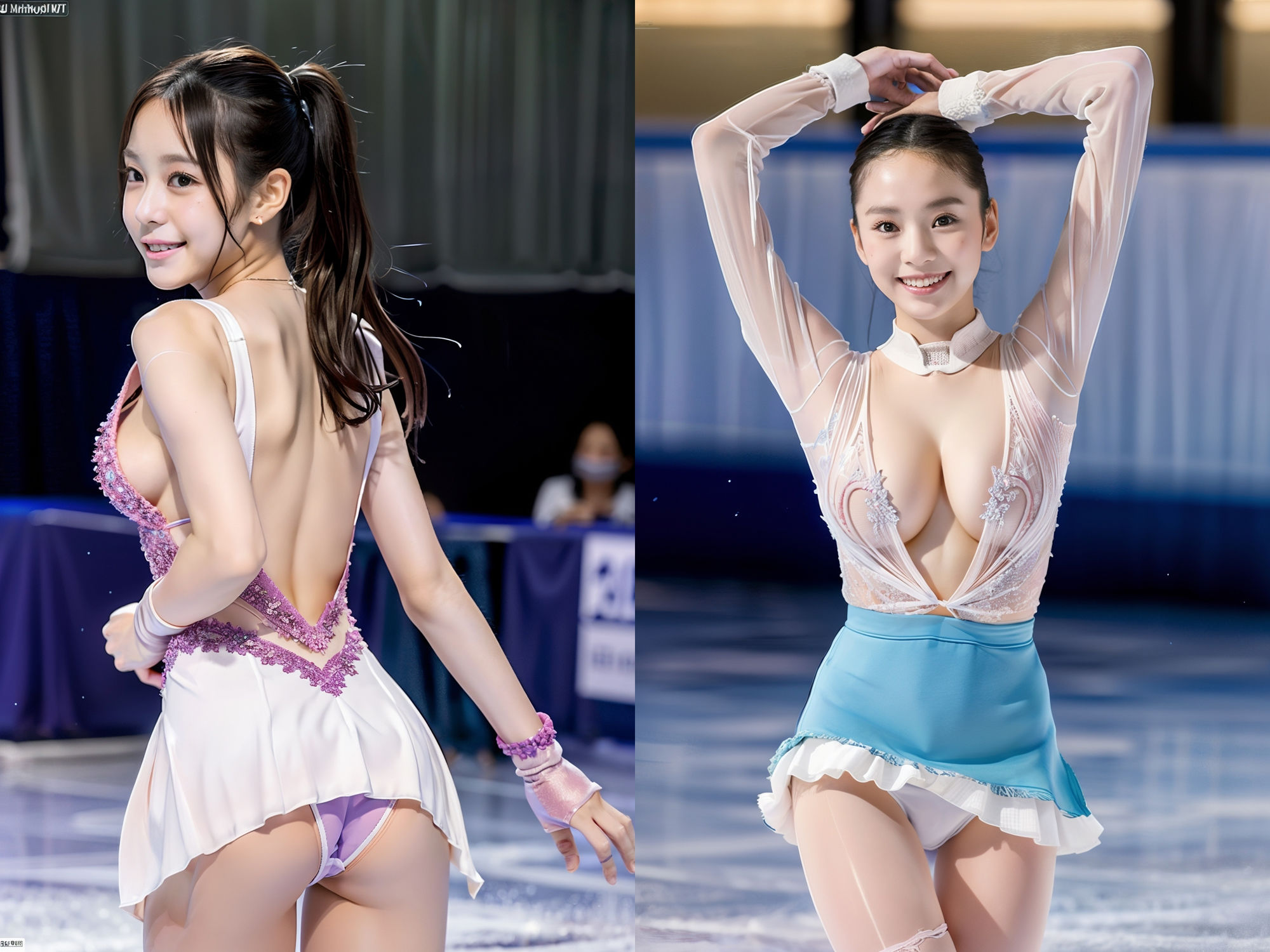 露出が激しすぎる！フィギュアスケート！