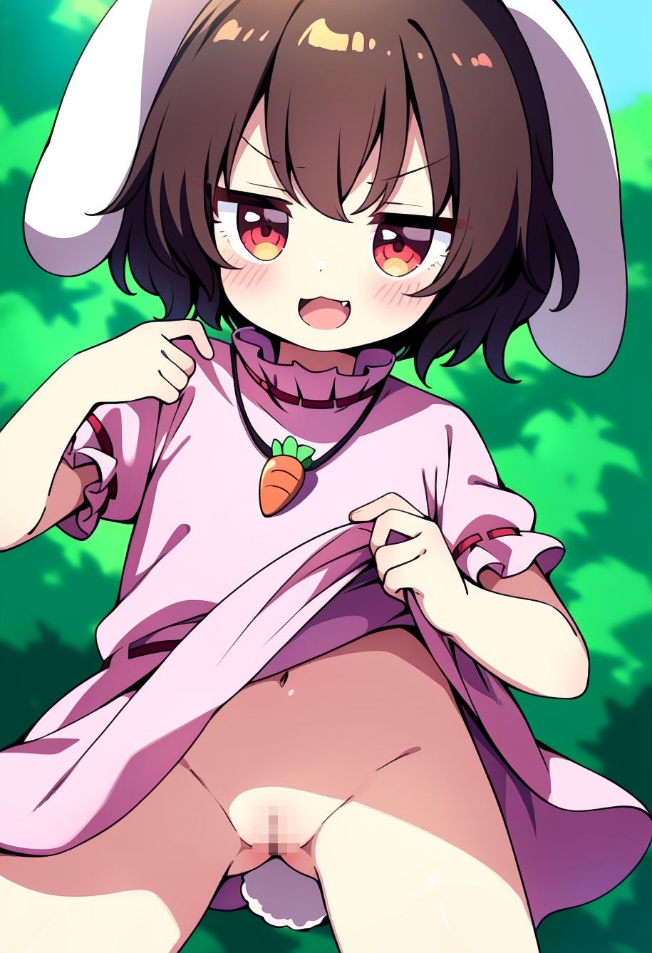 ジト目たくし上げ てゐちゃん