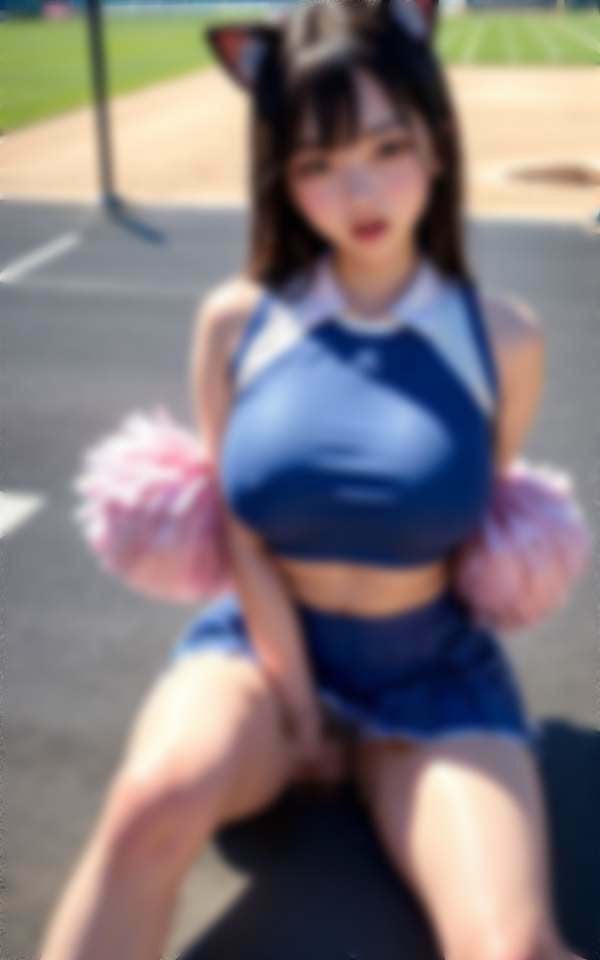 可愛すぎる球団ガールはノーパンノーブラでえちえちパフォーマンス