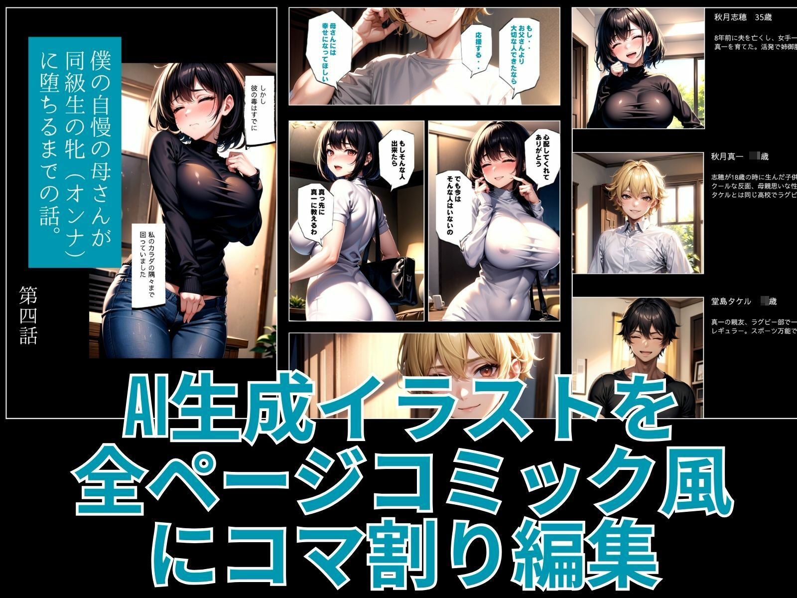 僕の自慢の母さんが同級生の牝(オンナ)に堕ちるまでの話。 後編