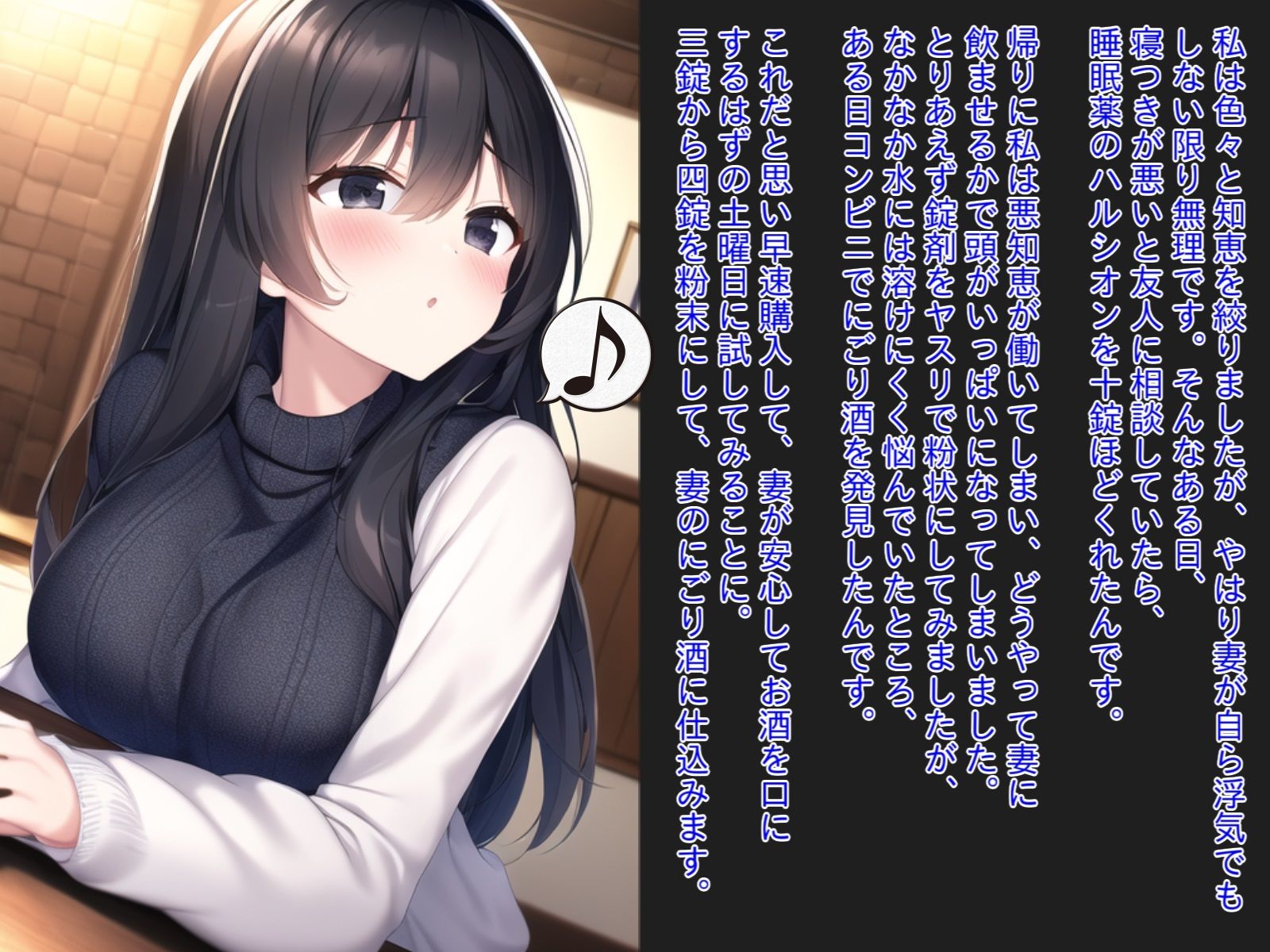 眠らせた妻と性欲の強い友人を二人っきりにしたら、容赦なく孕まされてしまった件。