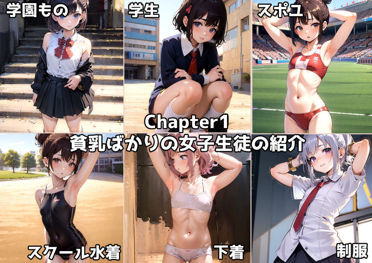 貧乳女子だけの学園で欲望のままに好き放題してみた件!