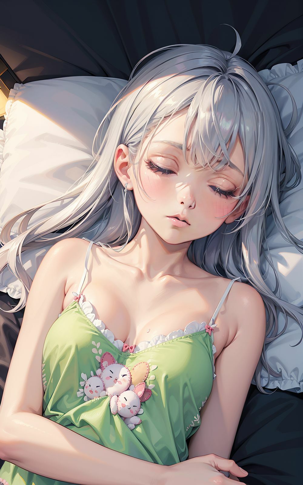 AIイラスト集 少女の寝顔