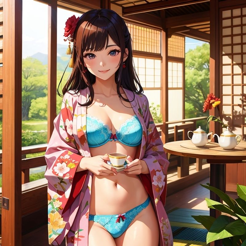 着物でHなお茶会