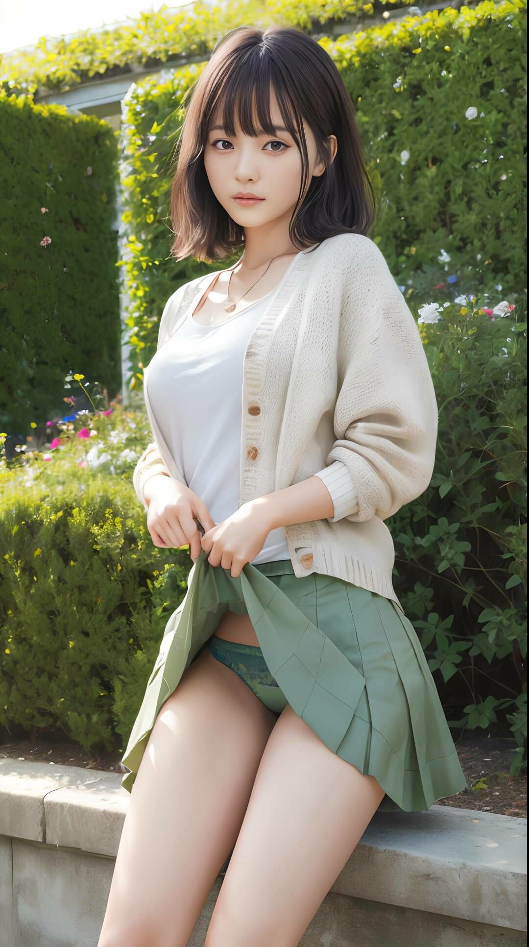 全力のパンチラ懇願 可愛いあの娘が自らスカートをたくし上げてパンティーを見せてくれた件 1