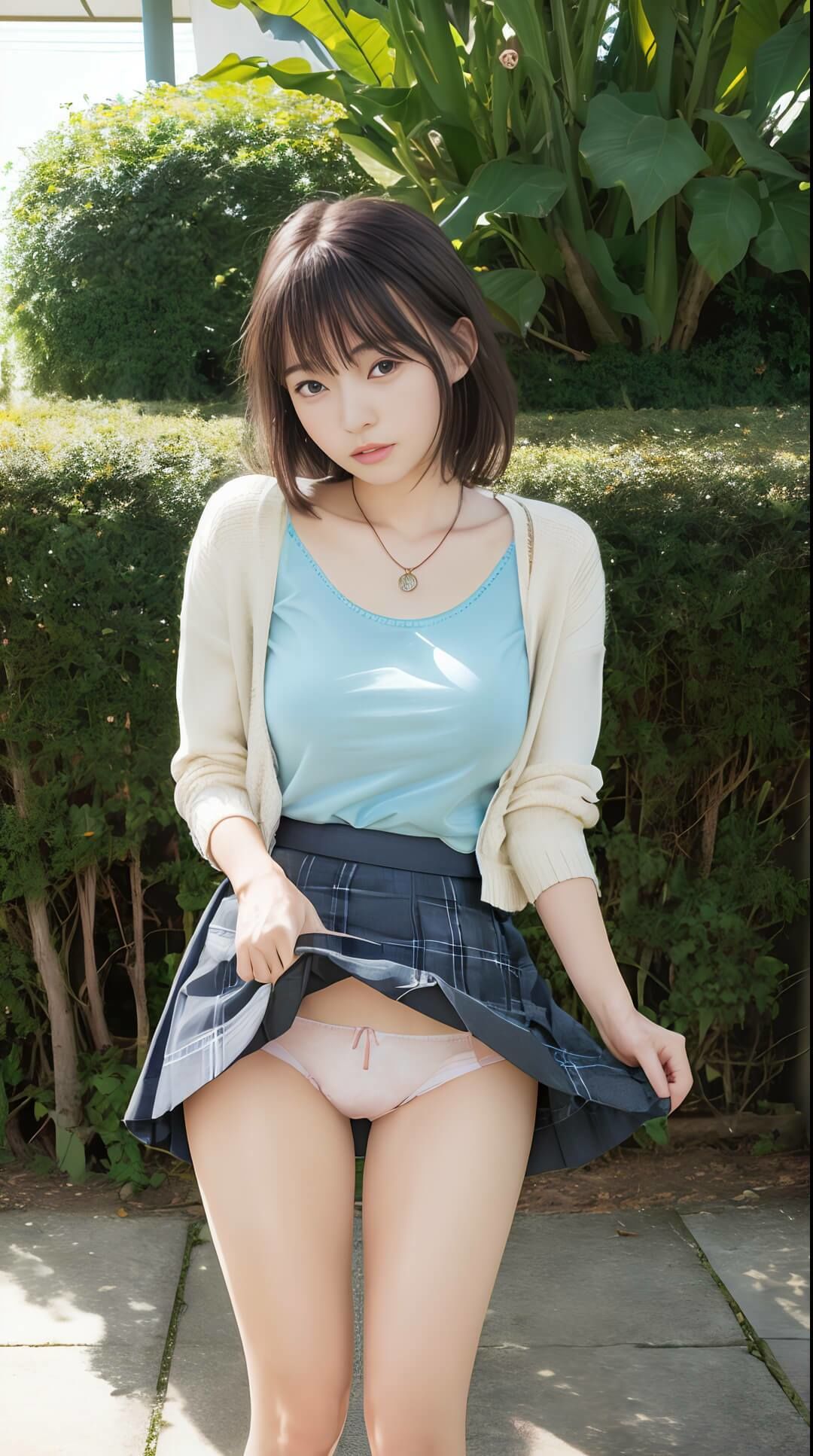 全力のパンチラ懇願 可愛いあの娘が自らスカートをたくし上げてパンティーを見せてくれた件 1