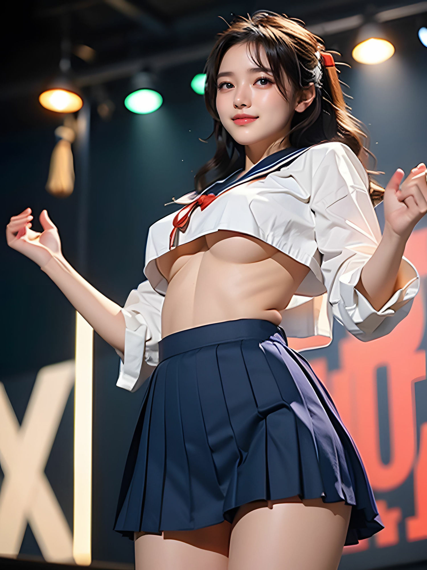 【無料】妄想彼女 アイドルの下乳