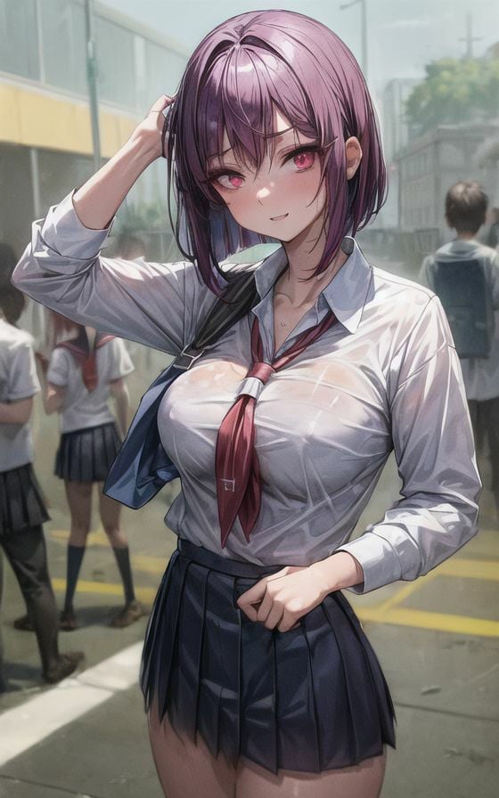 荒廃した街の女学生 264枚