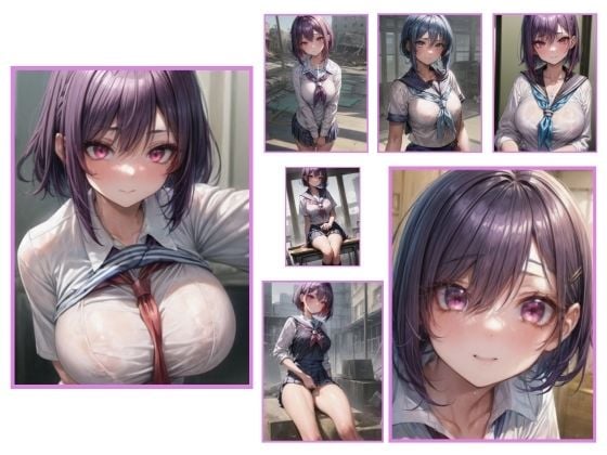 荒廃した街の女学生 264枚