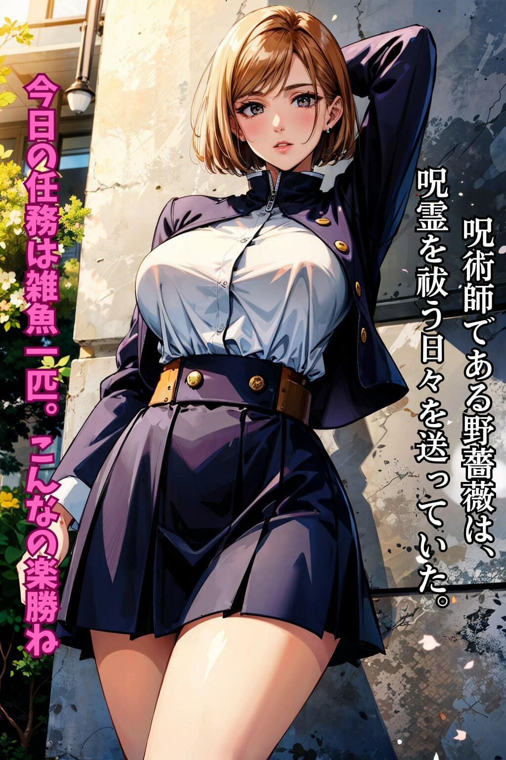 【セリフ付】釘○野薔薇、呪言師の催●支配で快楽堕ち