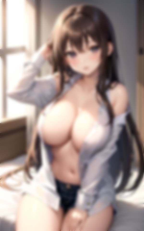 爆乳美女との初夜 彼Yシャツ姿がエロすぎる