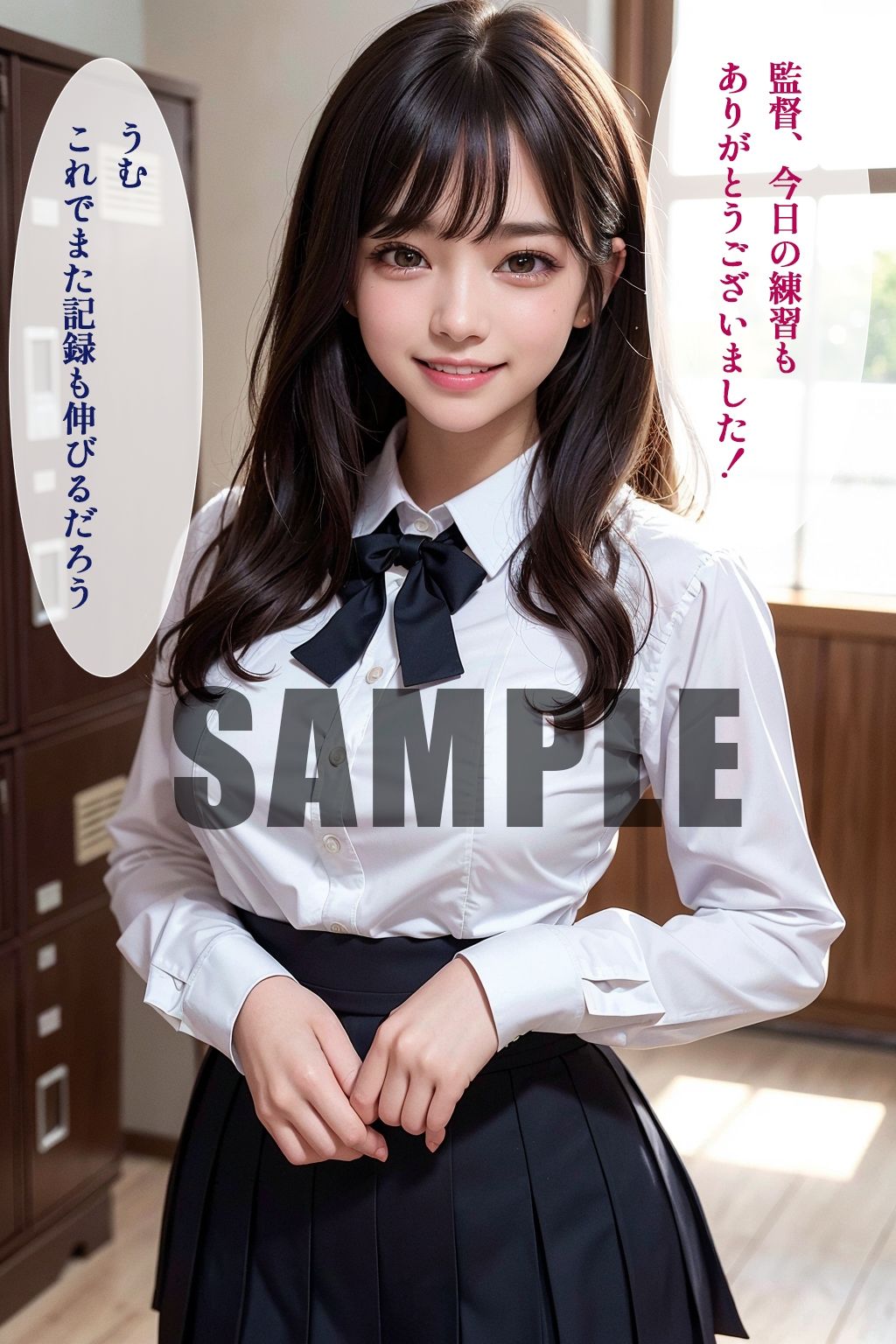 陸上女子校生 ガチ性特訓（セリフ付き）