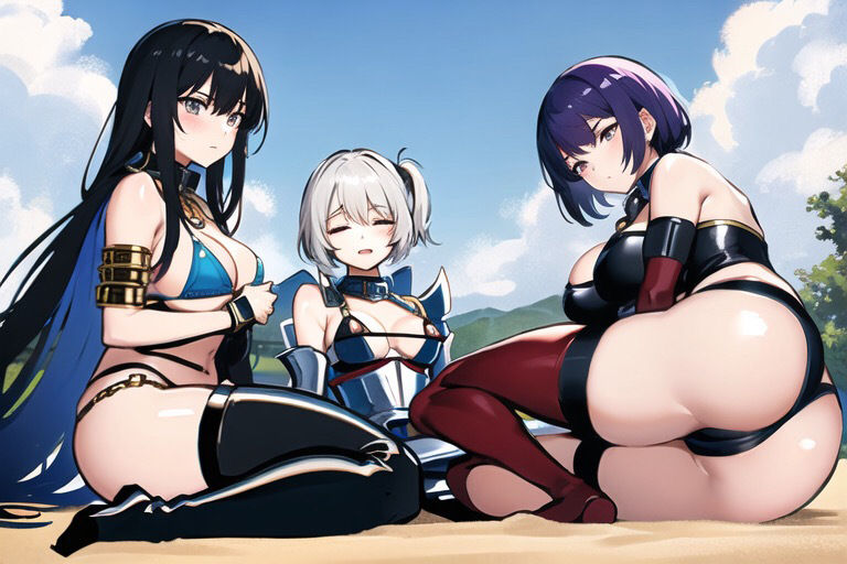 【微エロ】女戦士コレクション334枚【ビキニアーマー・バニー戦士・ハーレム・敗北・拘束などシチュ多数】