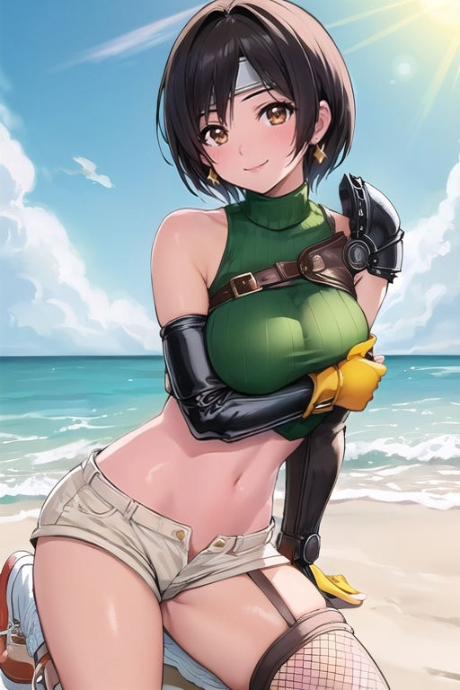 AIさんに描いてもらった「しゅしゅしゅ！」とか言いそうな忍者娘さん