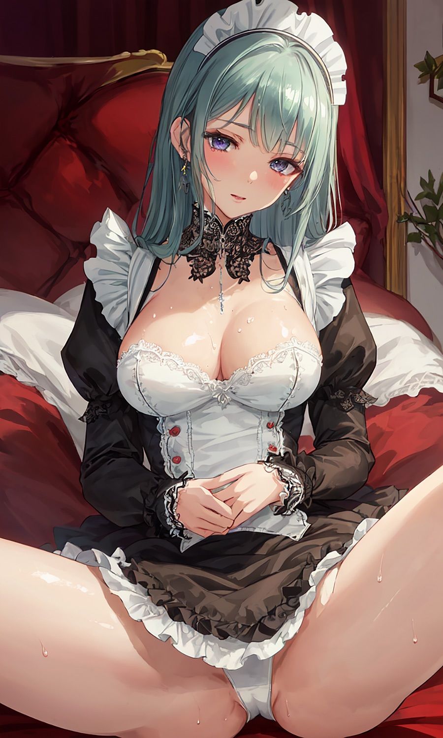 M字開脚×メイド