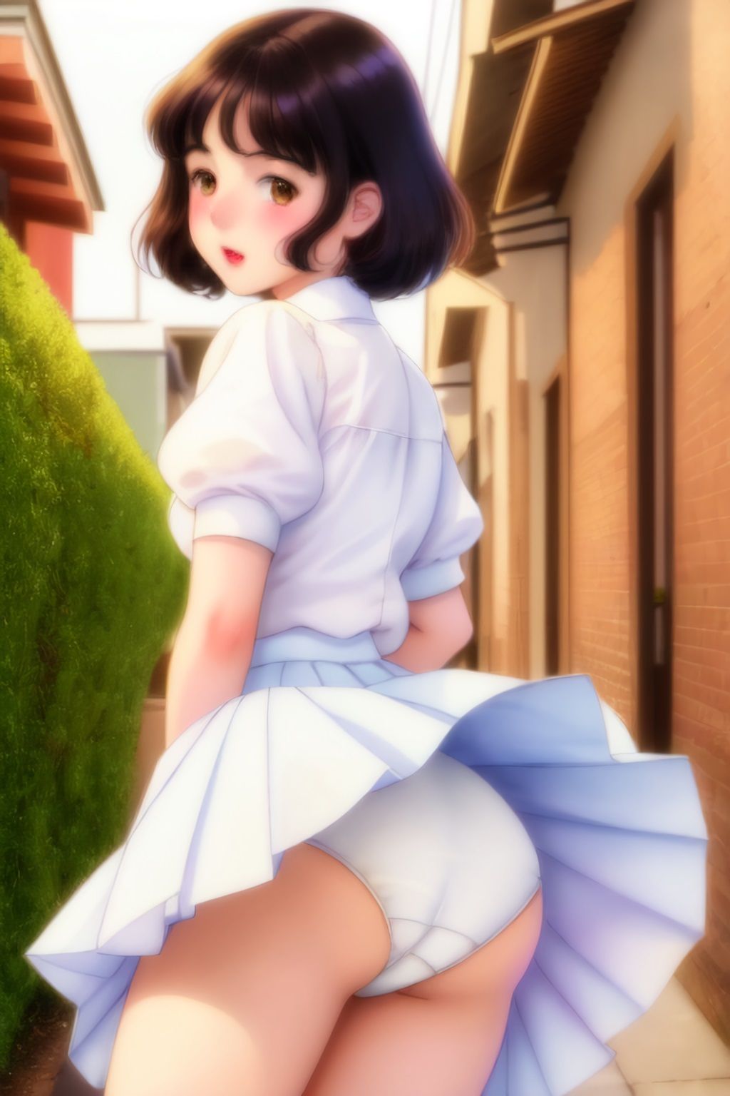 まちかどお嬢様パンチラ。