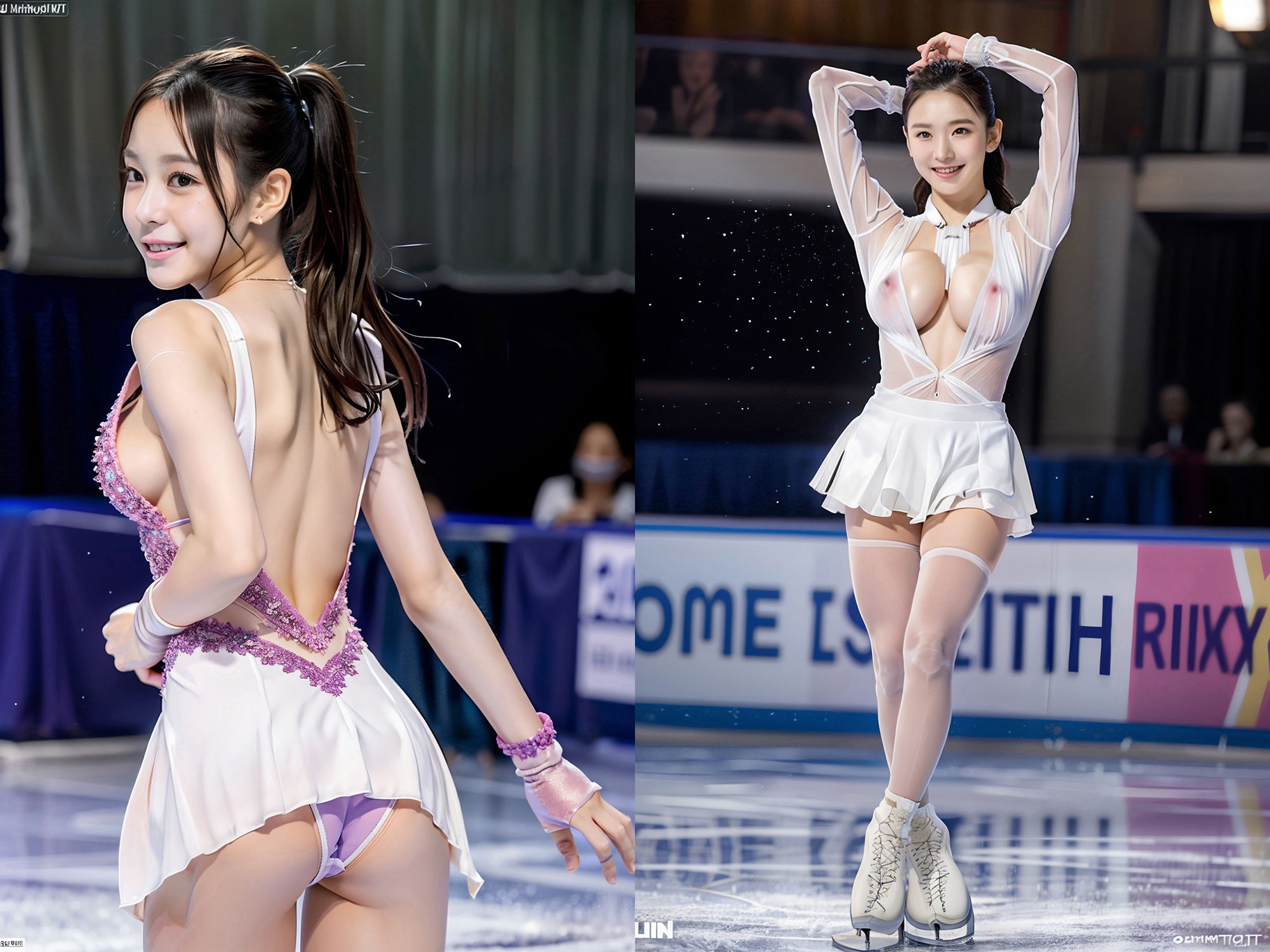 【無料】無料版！女子フィギュア Kiss＆Cry 競技のあとはエキシビション乱〇！S〇X！マッチ！