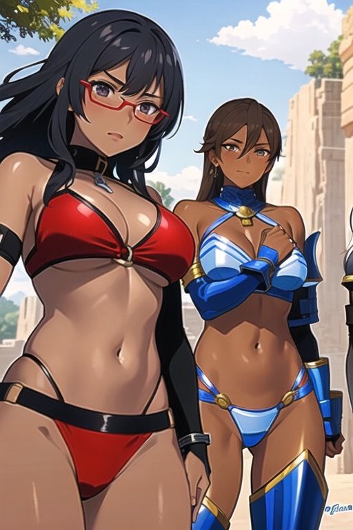 【微エロ】女戦士コレクション（ビキニアーマー・褐色・眼鏡・拘束など）