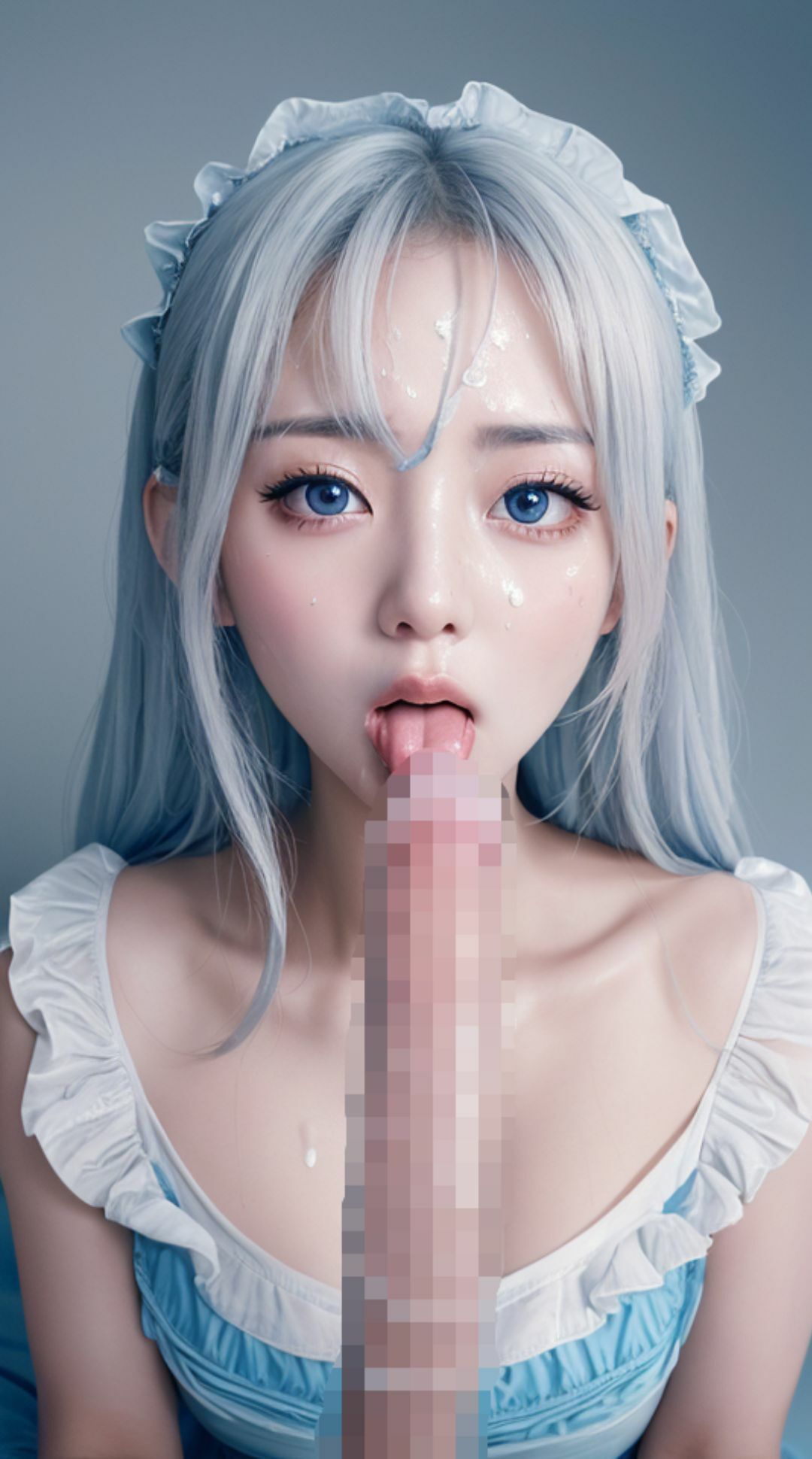 氷のドレス美女グラビア 異世界清楚美女のご奉仕