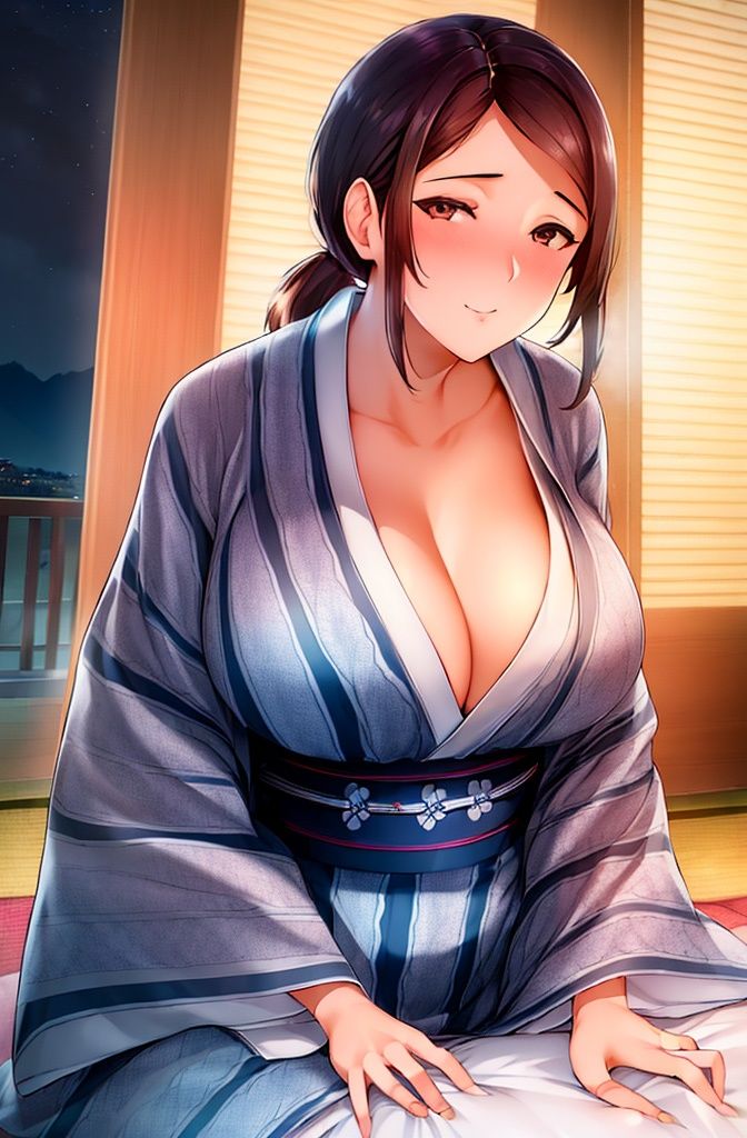 着物美女【妄想イラスト美女図鑑vol.25】