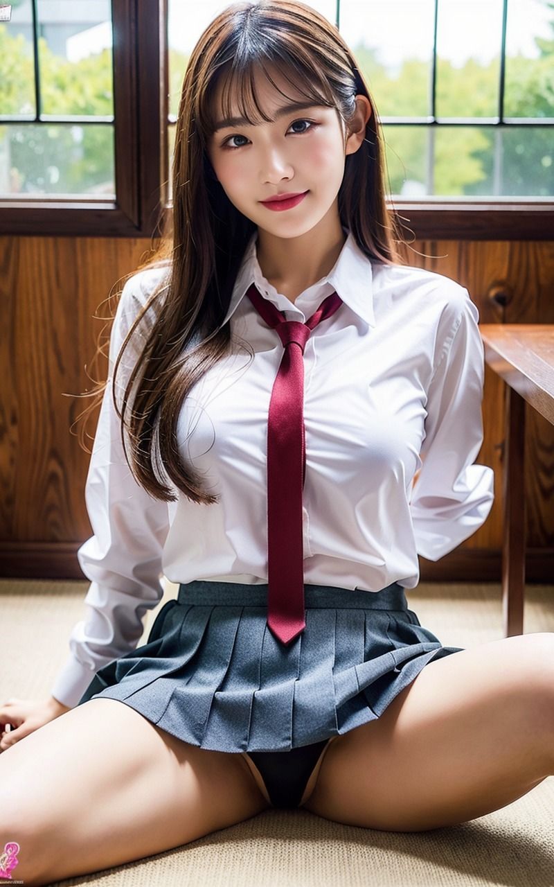 可愛くて美女揃いのJK開脚パンティ丸見え写真集 2巻 メコスジ薄ぼかし処理済み 100ページ