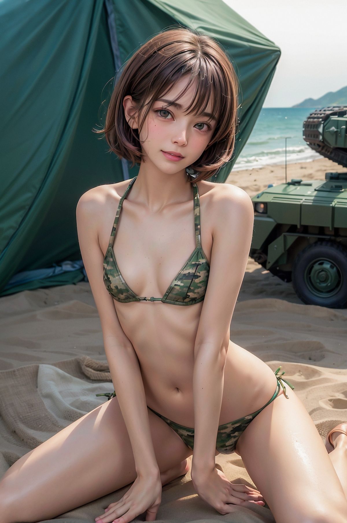 新米激カワ兵士20才★スレンダー美乳