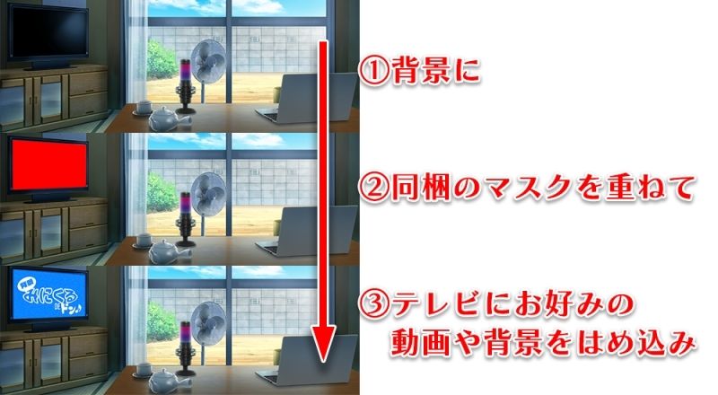 みにくる背景CG素材集『お部屋編』part01