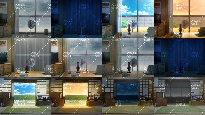 みにくる背景CG素材集『お部屋編』part01