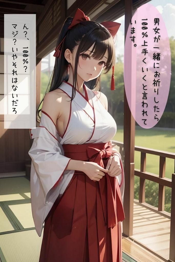 神頼みしたら清楚な巫女ちゃんがビッチに豹変した件